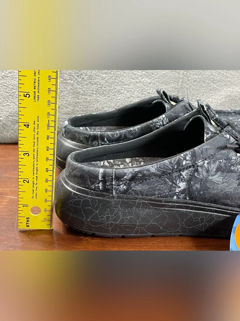 Hey Dude Jelly Roll Wally Comf Slip Limited Edition Black Camo Mens 13 Loafers